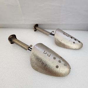 Vtg A&J Hammered Metal Shoe Tree Shaper Stretcher Adjustable Pair